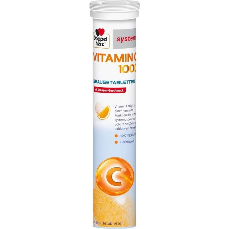 DOPPELHERZ Vitamin C 1000 system Brausetabletten